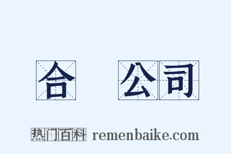 合資公司是什么意思的图片